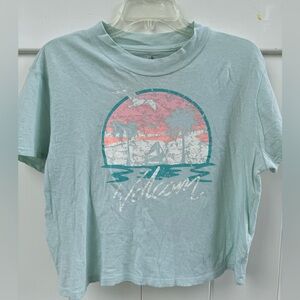 Volcom cropped graphic tee size M